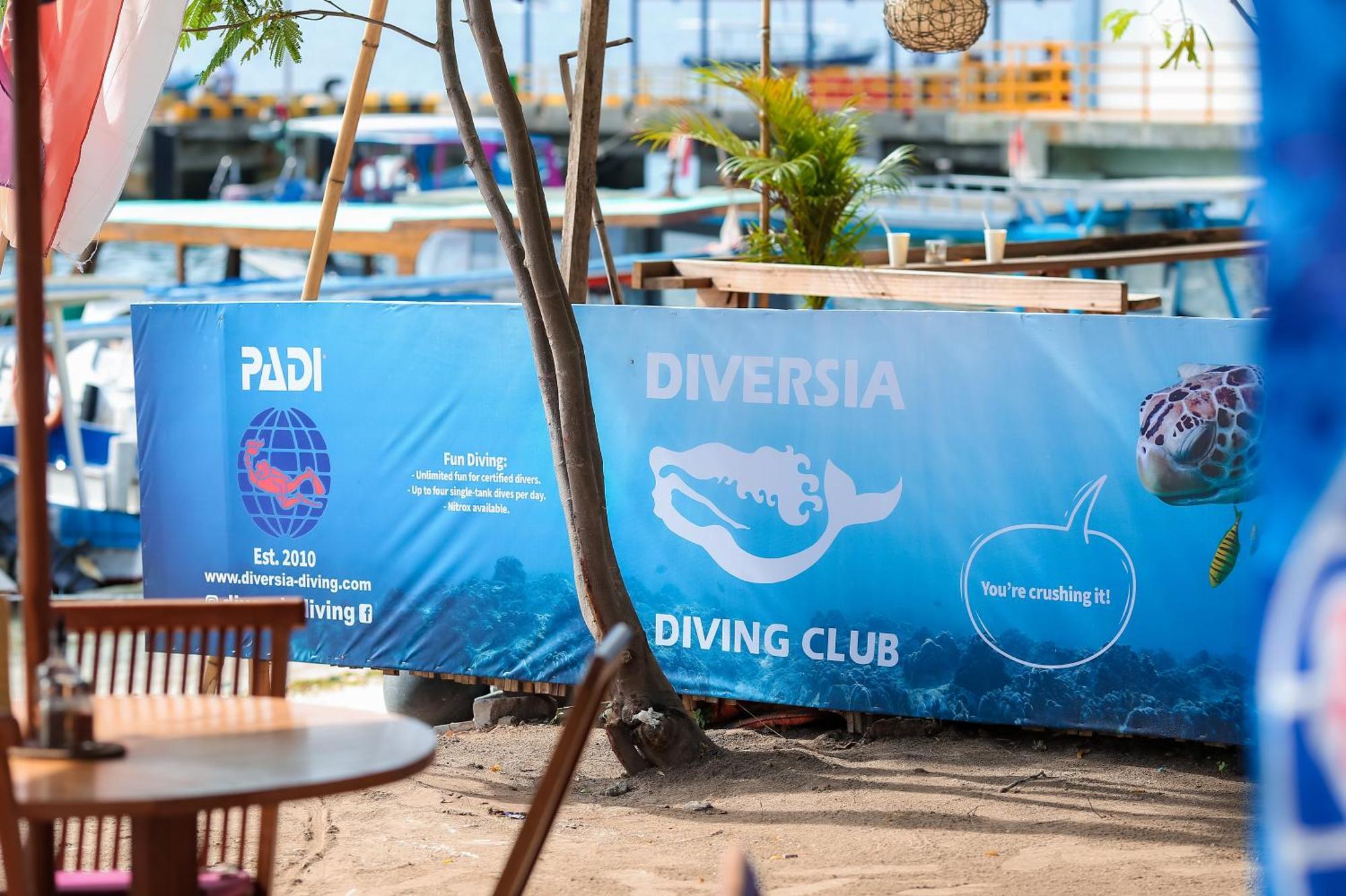 Diversia Diving Club & Bungalows Gili Trawangan Zewnętrze zdjęcie
